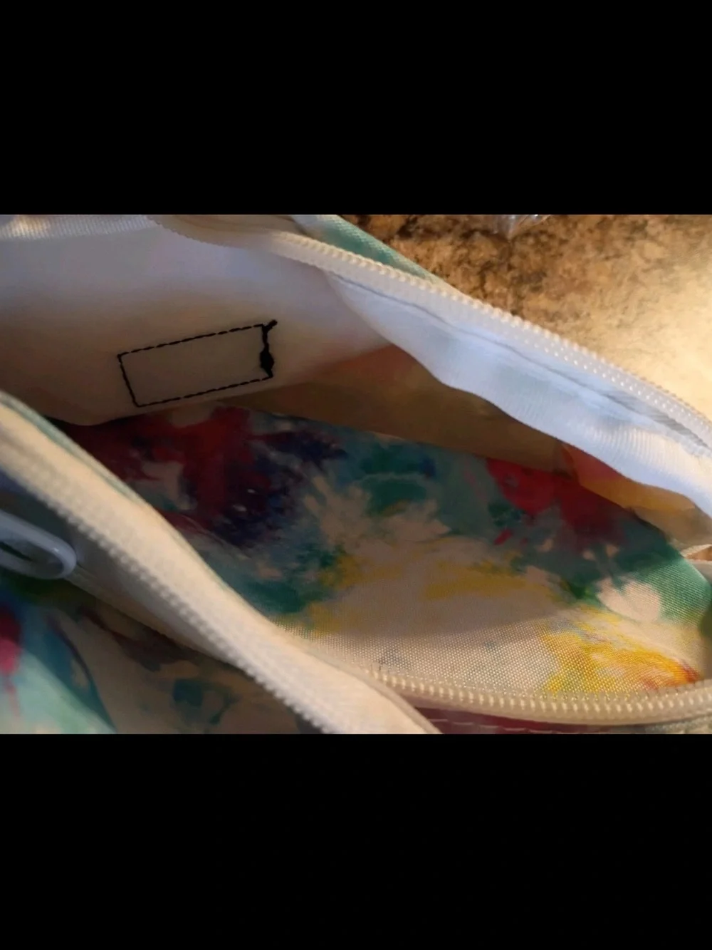 Dickies Belt Bag Fanny Pack White Tie Dye Canvas NICE condition